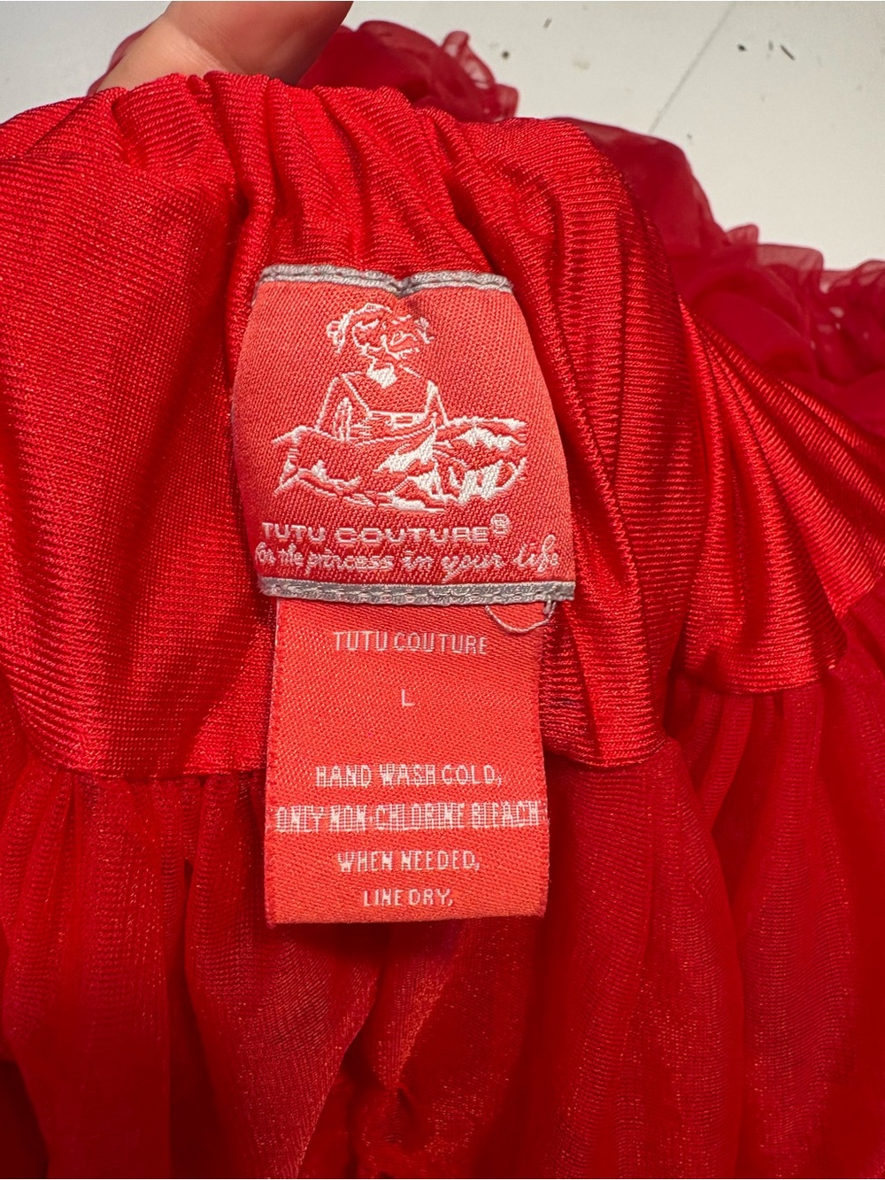 Tutu Couture red tiered tulle tutu petticoat skirt  voluminous ruffled layers - Picture 12 of 12